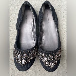 Adrienne Vittadini women’s ballet flats size 7.5 - 8 black color